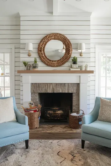 Coastal living room decor