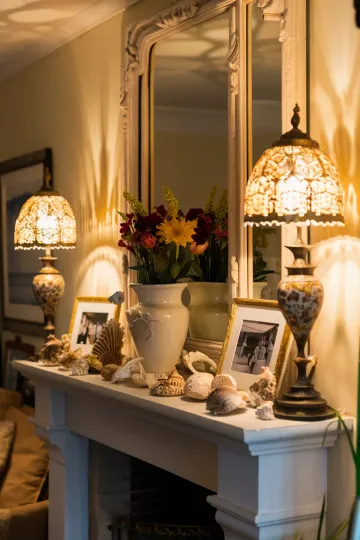 Coastal living room decor