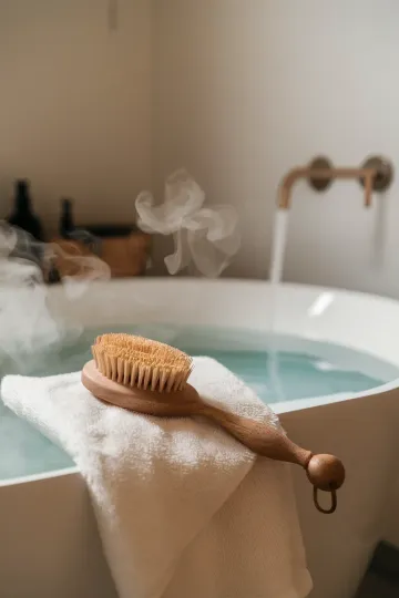 Dry body brush