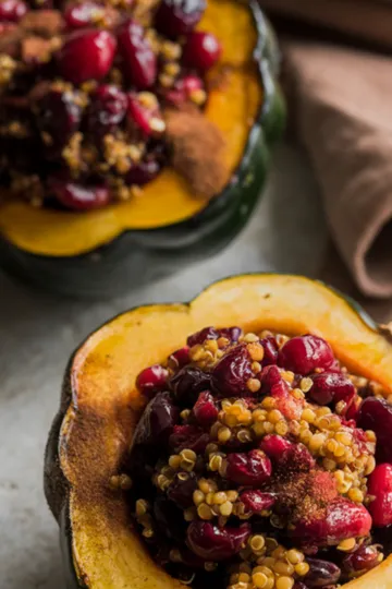 Fall acorn squash dinner