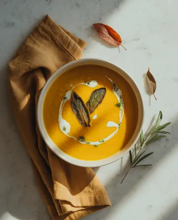 Fall butternut sage soup