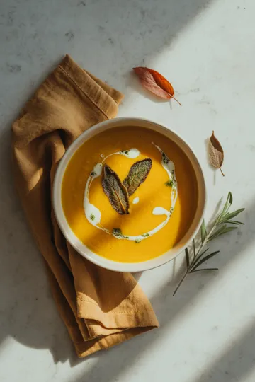 Fall butternut sage soup