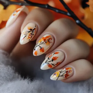 Fall nail design