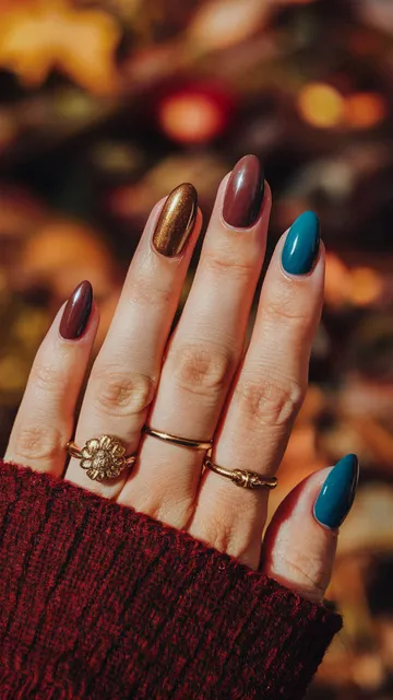 Fall nail design