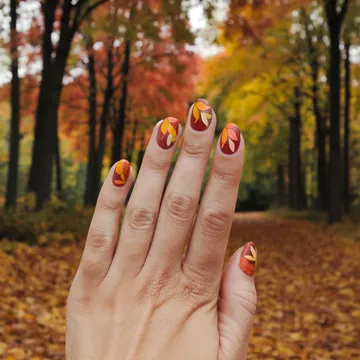Fall nail design