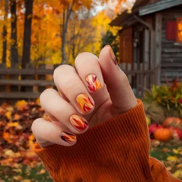 Fall nail design