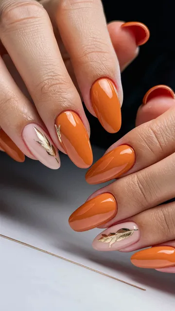 Fall nail design