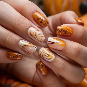 Fall nail design