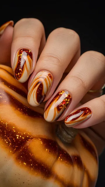 Fall nail design