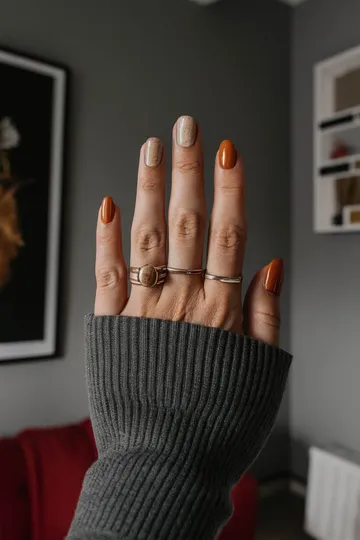 Fall nail design