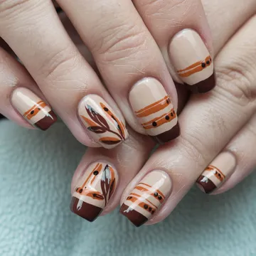 Fall nail design