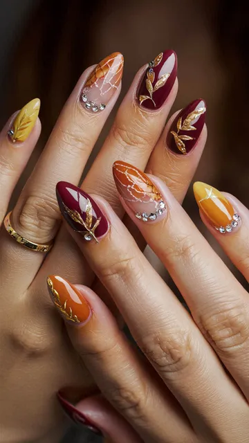 Fall nail design