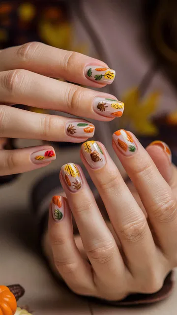 Fall nail design
