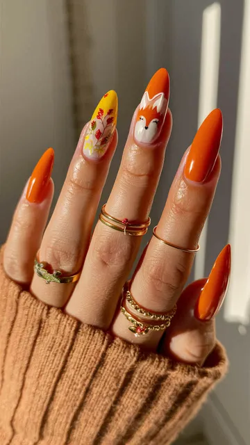 Fall nail design