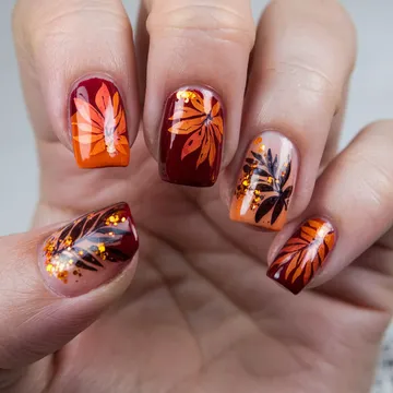 Fall nail design