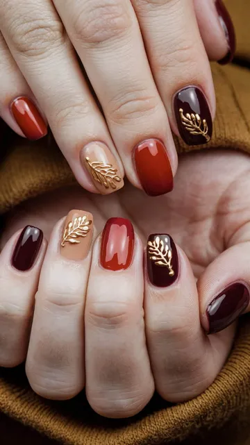 Fall nail design