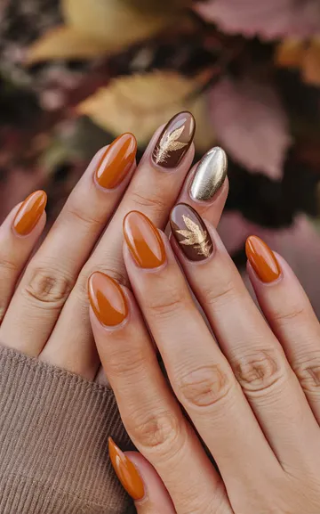 Fall nail design