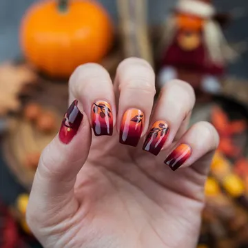 Fall nail design