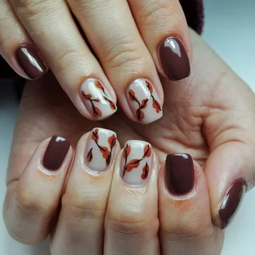 Fall nail design
