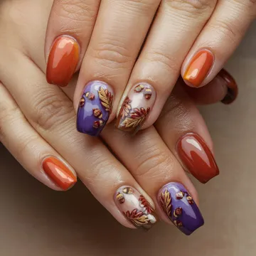 Fall nail design