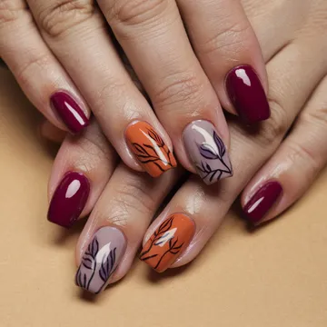 Fall nail design