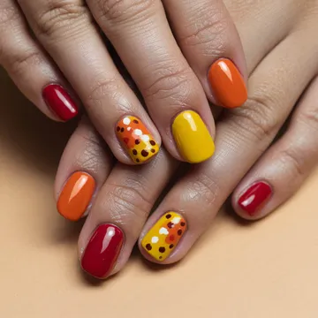 Fall nail design