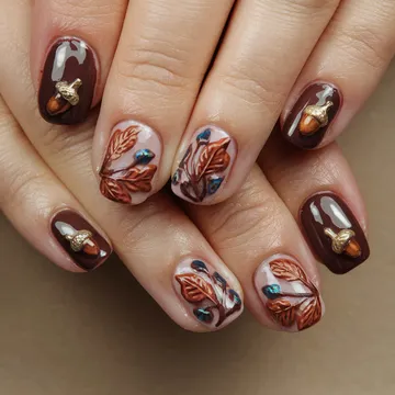 Fall nail design