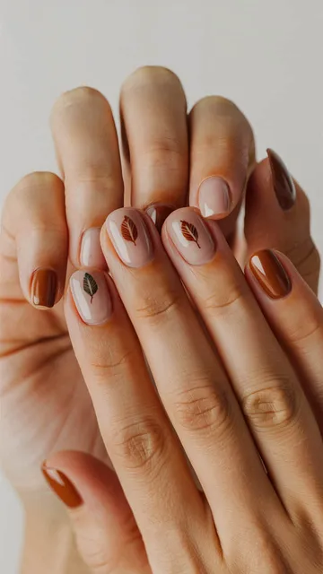 Fall nail design