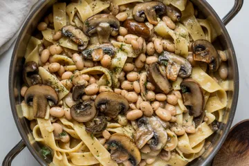 Fall pasta dinner alfredo