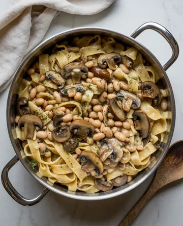 Fall pasta dinner alfredo