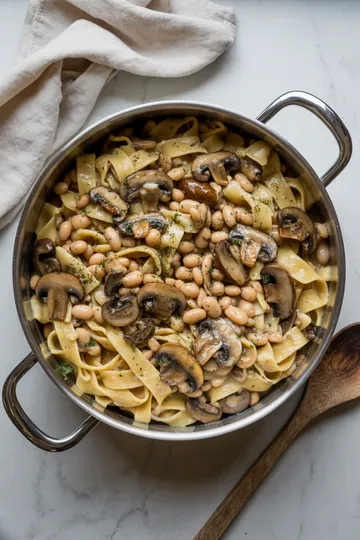 Fall pasta dinner alfredo