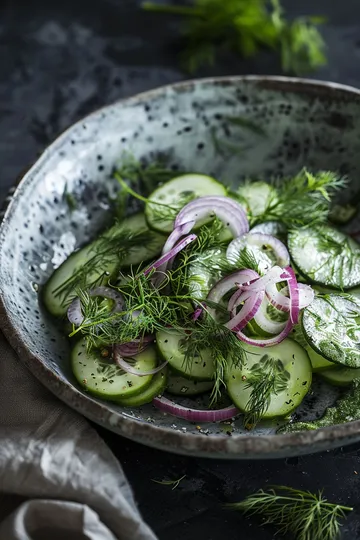 Gluten free side dish cuccumber salad