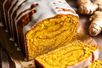 Golden milk pumpkin bread