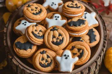Halloween sugar cookies decorated