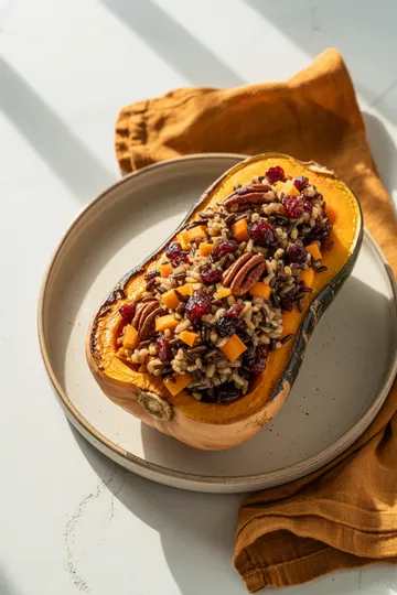 Healthy fall dinner squash