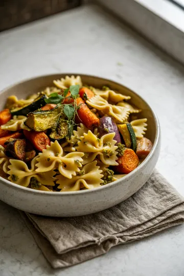 Healthy fall pasta dinner