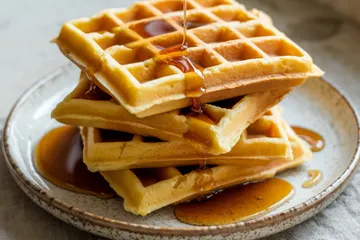 Pumkin waffle breakfast fall recipe