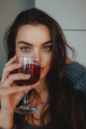 Sleepy girl mocktail cherry juice